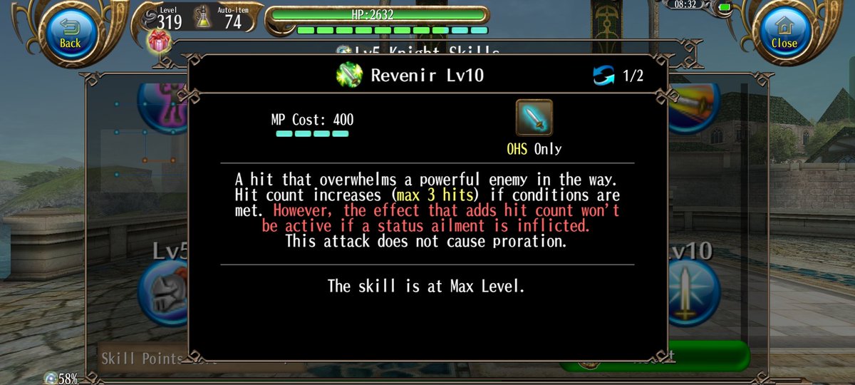 arata_id's tweet photo. #toram_request 
Please buff revenir, remove it's "free from ailment" requirements for additional hit count.
Please buff knight pledge. Make it bigger or make pledge HP not decrease with Pdef or add ailment resistance buff.
Please buff Pdef, make it resist to ailment. https://t.co/6UK0HpSXqA