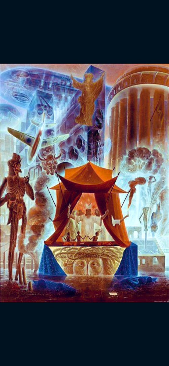 SantiagoArtis's tweet image. Psalm 69, 1950 
by
Ernst Fuchs 
(Austria, 1930-2015).
#painting 
#surrealism
[Psalm 69 is one of Fuchs’s most recognized early works because it shows him fully stepping into the symbolic, alchemical, and spiritual vocabulary that would define his career].