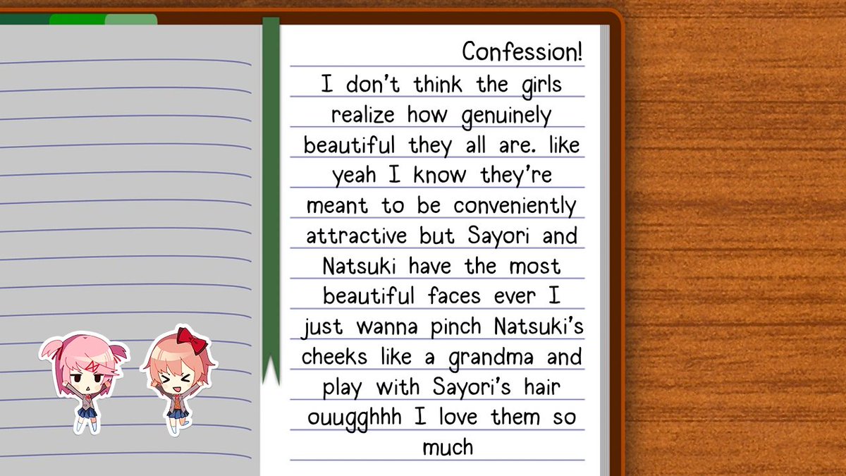 Doki Doki Literature Club Confessions tweet media