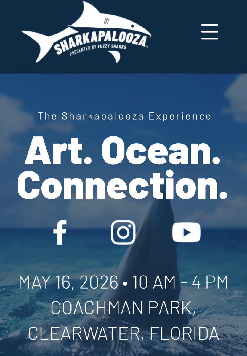 DrScarlettSmash's tweet image. May 16th 2026 #tampaevents 

I and Dr Craken will be at #Sharkapalooza and The Marine Conservation Happy Hour @mchhpodcast is a proud media partner of the event located at 
COACHMAN PARK, #CLEARWATER, #FLORIDA

sharkapalooza.org

#thingstodointampa #tampapodcast #sharks