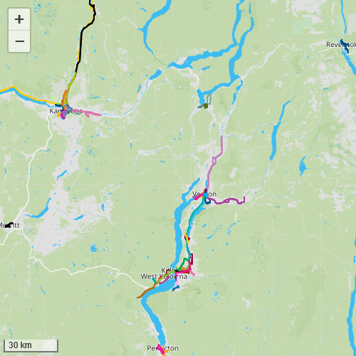 TransSee's tweet photo. New Agencies: TransSee now supports 30 new systems in British Columbia that are part of BC Transit with predictions by past travel time and vehicle tracking. https://t.co/yu8AKNo1Qq