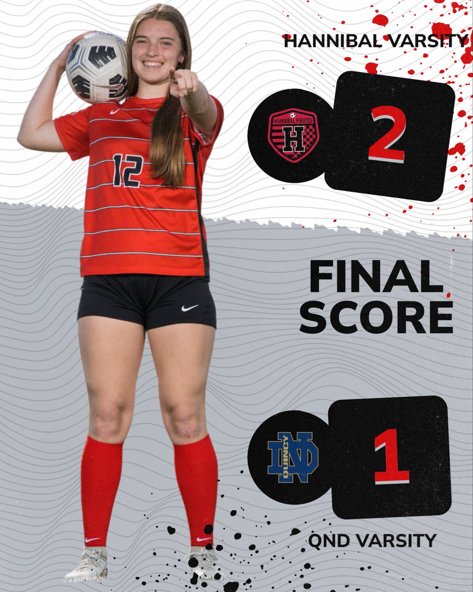 HannibalSoccer's tweet photo. Varsity picked up a big win at QND tonight!
Kegan Greening 1 goal
Addilyn Roach 1 goal
Aly Falconer 1 assist
Record: 4-4 https://t.co/xbKskzQ8FI