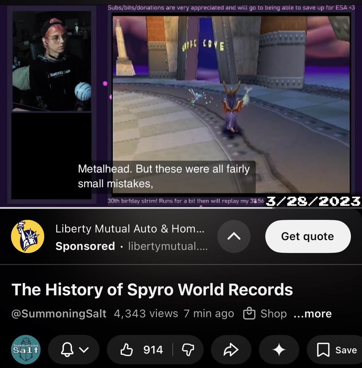 check out the new Summoning Salt video that just dropped, yours truly helped with the making of it and i also feature prominently :)