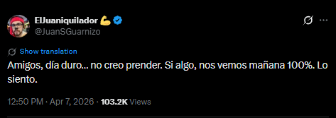 Rena1204l's tweet photo. 🚨 Exclusiva 🚨
 ¿Se acabo el amor de la Parce y Juan Guarnizo?  
El día de hoy juan comunico que fue un día duro y que no prendería stream por otro lado la parce comunica que se aleja de las redes por un tiempo y se dejan de seguir ambos pese que hace 2 días hablaban de su relación con normalidad 
#juanguarnizo #laparce #Westcol #arigameplays #rivers #rubius #negro #familia
