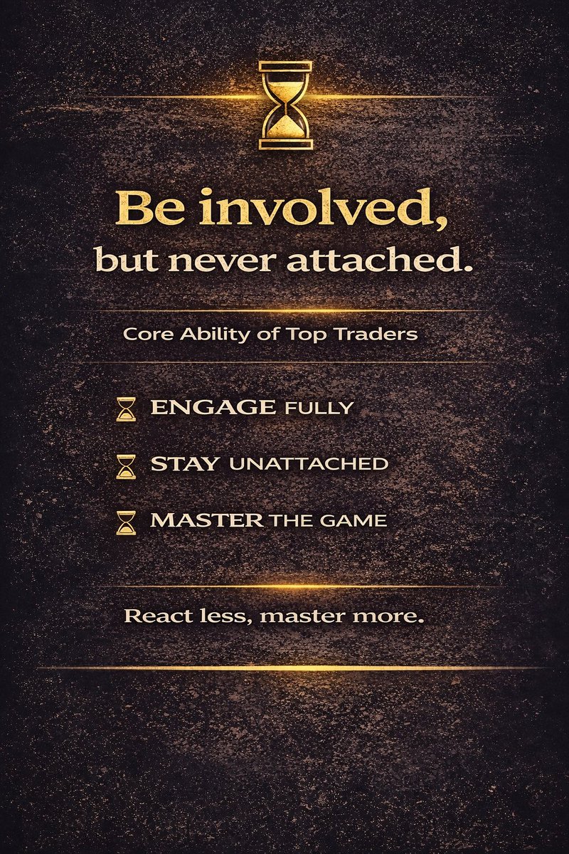 gl_trader97947's tweet photo. Act without attachment.

This is not just philosophy.

It’s the core of trading.

See clearly.
Move when time allows.
Detach when it’s done.

⏳ https://t.co/oUbA38yZFf
