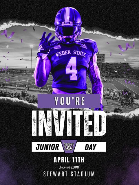 CashHawkins12's tweet image. Excited and blessed to receive a junior day invite from @weberstatefb 🙌🏻 Thank you @Coach_Edmunds for the invite. @Viewmont_FBL @JonesDru @Andy_Pham1 @SlingintheP @PrepRedzoneUT #classof2028