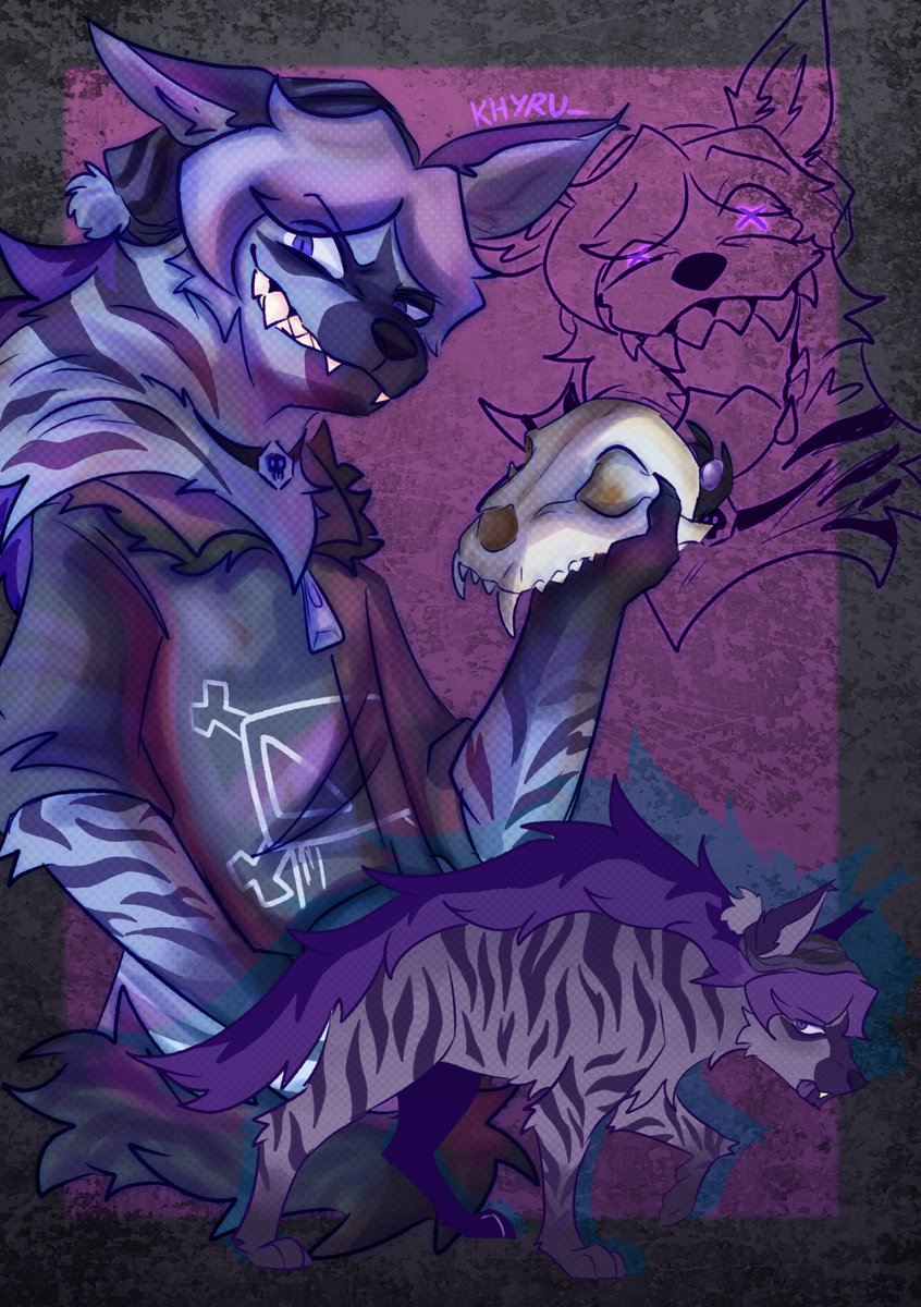 Khyru_'s tweet image. Uzi the striped hyena 🦴

#uzidoorman #md #murderdrones #furry