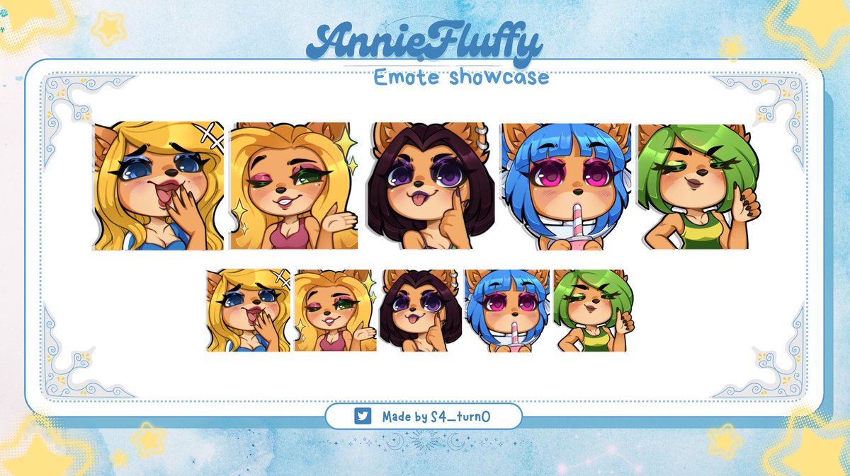 Emote commission for my friend <a href="/tomitoowens/">Timothy McEwen</a>, featuring some Crash Bandicoot girls <3
I've been experimenting a bit with my emote-making style lately, and I'm really happy with the final result. I hope you like it as much as I do. >W<