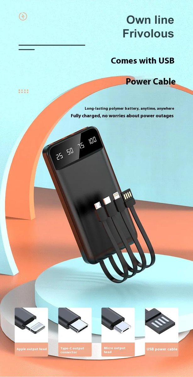 VisibleVariety's tweet image. Charge anywhere, anytime 🔋 The portable power bank with built-in cables, 22.5W fast charging &amp;amp; LED display keeps all your devices powered on the go!

Shop Here: 
visiblevariety.com/portable-power…

#PowerBank #FastCharging #PortableCharger #TechEssentials #TravelGear #Gadgets #StayCharged