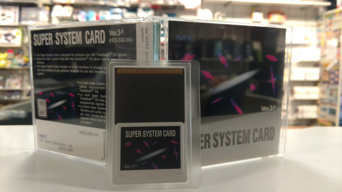 L1Games's tweet image. Not every grail is a console or game 😃 Sometimes it’s the card that made the magic happen! The U.S. Super System Card 3.0 for the TurboGrafx-16/PC Engine fans!  #TurboGrafx16 #PCEngine #NEC #RetroGaming #Collector #GameCollector #TG16 #RetroCollection