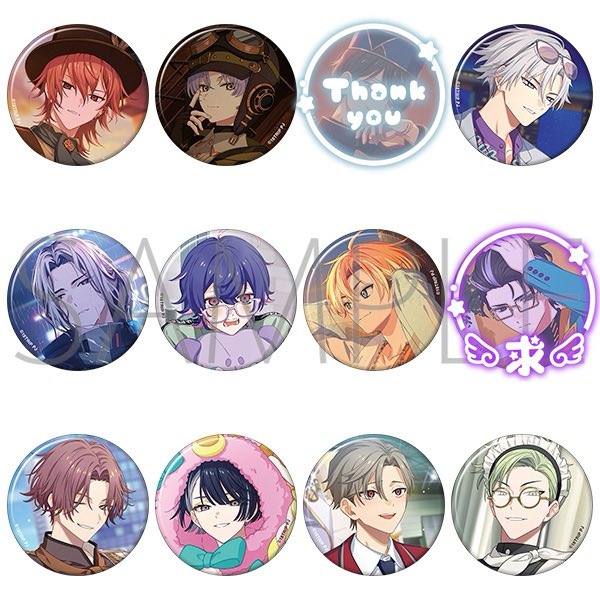 交換】18TRIP エイトリ キャラバッジvol.9 缶バッジ 朝班 昼班 譲￤練