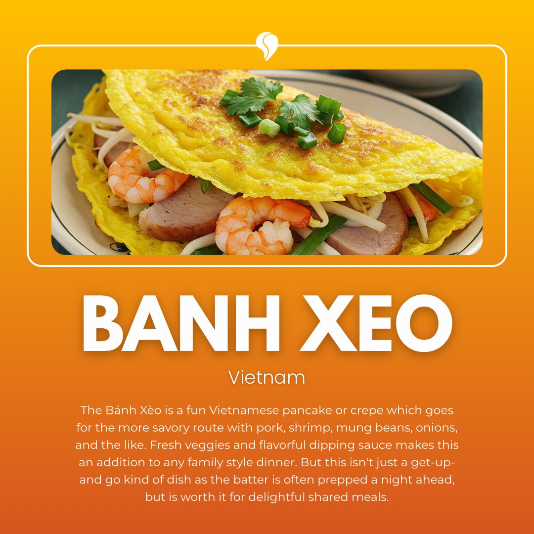 Golden, savory, and bursting with flavors—that's happiness in a pancake Vietnam-style.

#MangoToursTakesYouThere