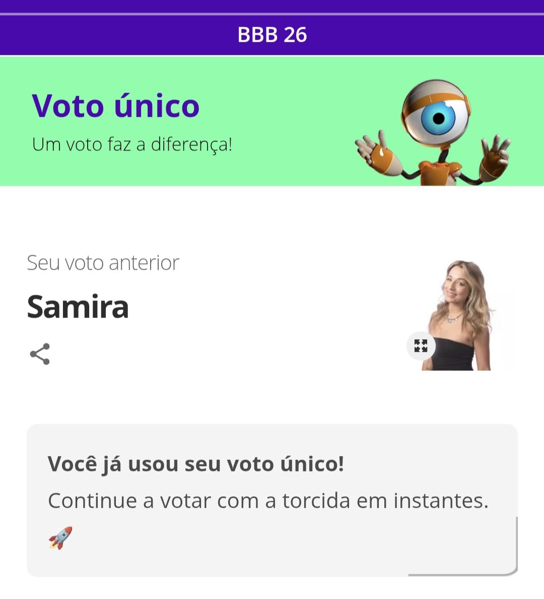 wini_gabriel's tweet photo. Nesse Paredão sou #ForaSamira ! Ela merece sair por causa do jogo duplo sujo dela. Eu detesto gente falsa e que age por conveniência. Na minha visão, ela oferece muito mais risco ao jogo da Ana Paula do que a Jordana. #BBB26 #BBB https://t.co/ee5EkL4j94