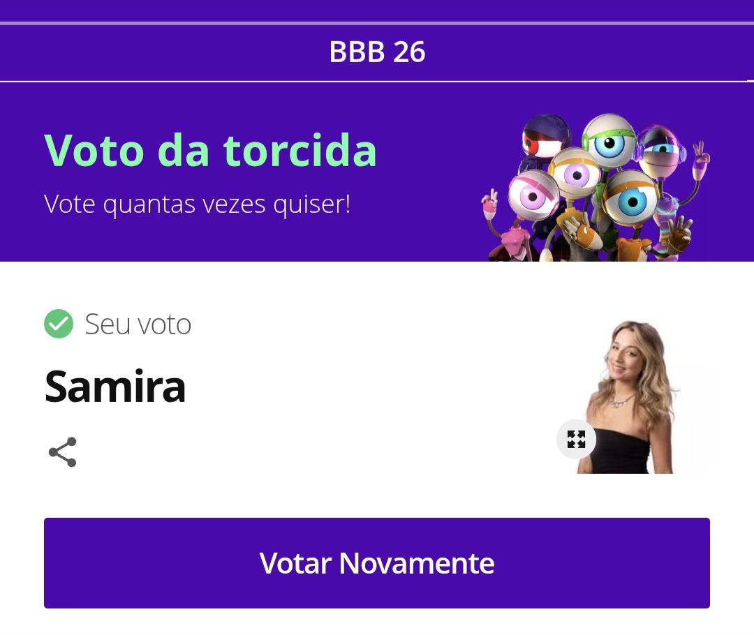 wini_gabriel's tweet photo. Nesse Paredão sou #ForaSamira ! Ela merece sair por causa do jogo duplo sujo dela. Eu detesto gente falsa e que age por conveniência. Na minha visão, ela oferece muito mais risco ao jogo da Ana Paula do que a Jordana. #BBB26 #BBB https://t.co/ee5EkL4j94