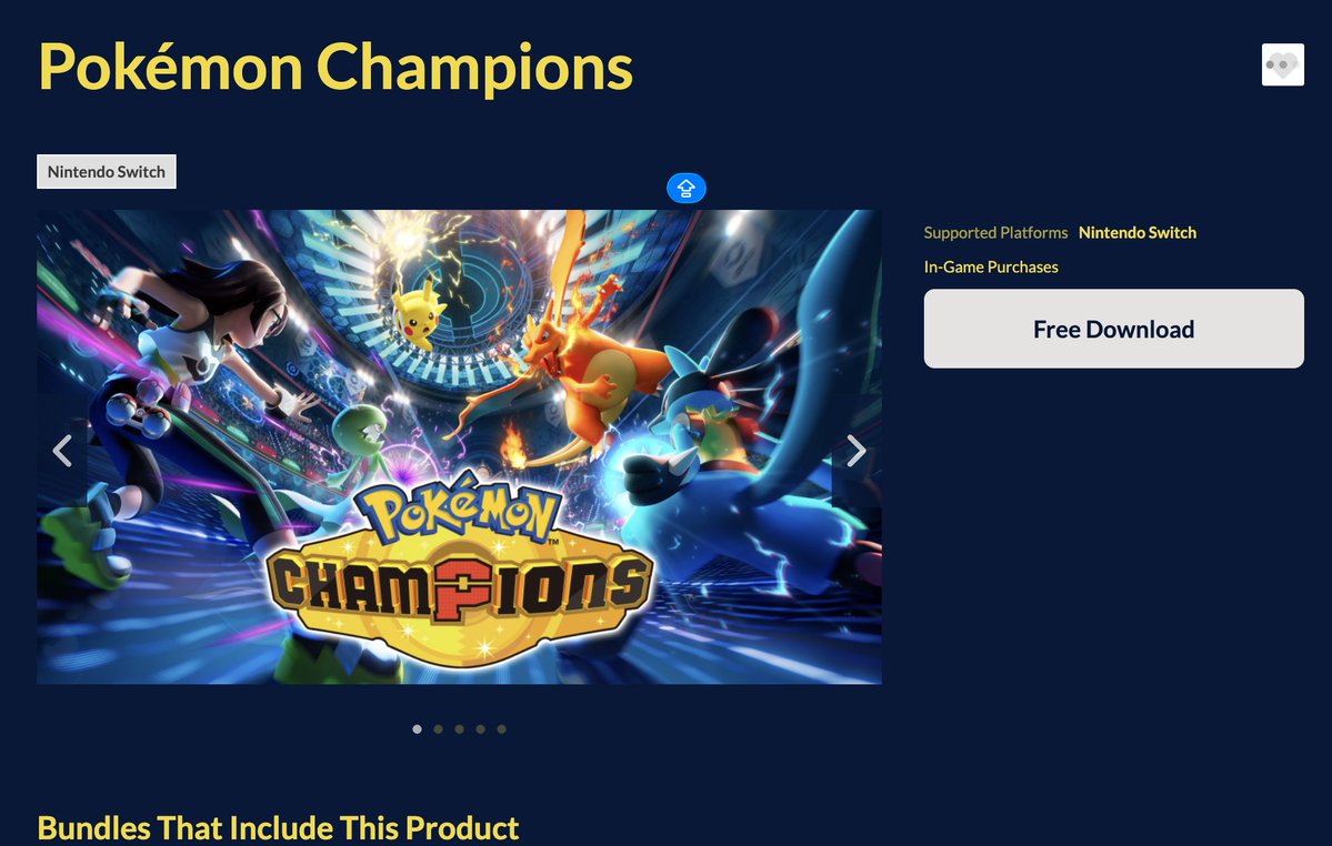 POKÉMON CHAMPIONS IS NOW AVAILABLE FOR DOWNLOAD CHECK THE ESHOP