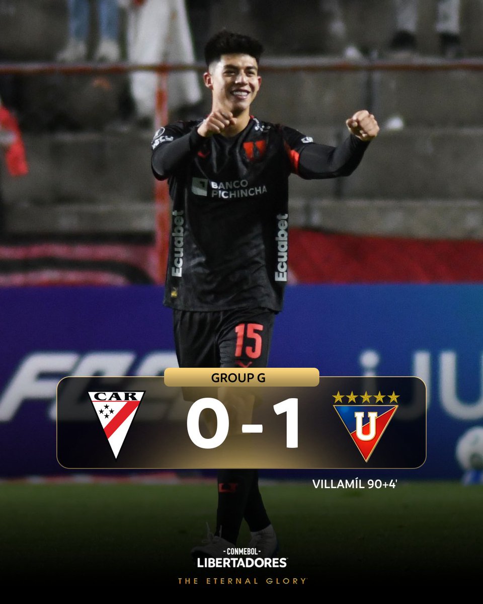 TheLibertadores's tweet photo. 💪🇪🇨 @LDU_Oficial score a late winner in Bolivia! ⚽ https://t.co/bs2Z6JQV20