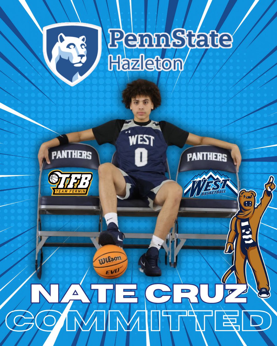 TeamFermin's tweet photo. Congratulations to our guy Nate Cruz on his commitment to continue his academic &amp; hoops journey at PSU-Hazleton. We are super proud of you &amp; can’t wait to see you continue to grow on &amp; off the court! #FERMFAM ⬛️🟨 https://t.co/BqBD7hJm8i