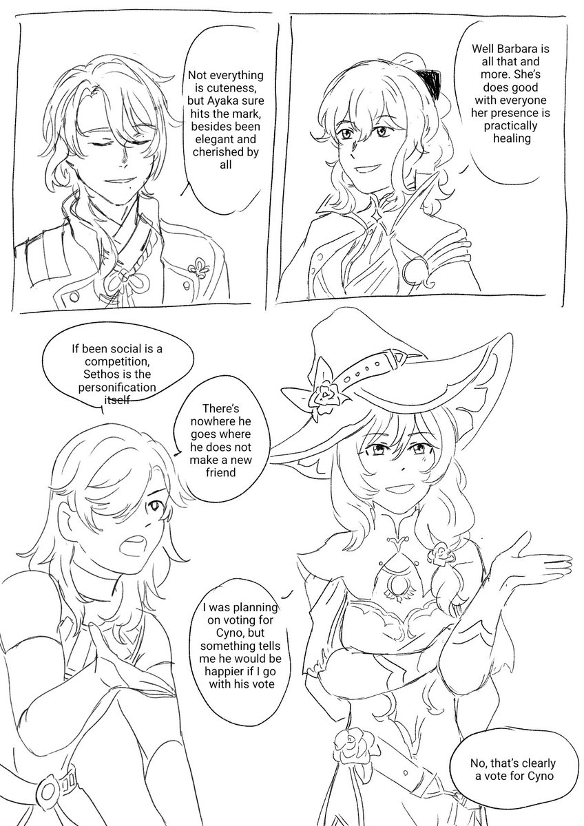 Peradeagua1's tweet image. Translation of the comic about younger siblings
Sería poner muchos hashtags... solo se me ocurrieron estos
#GenshinImapact #genshinfanart