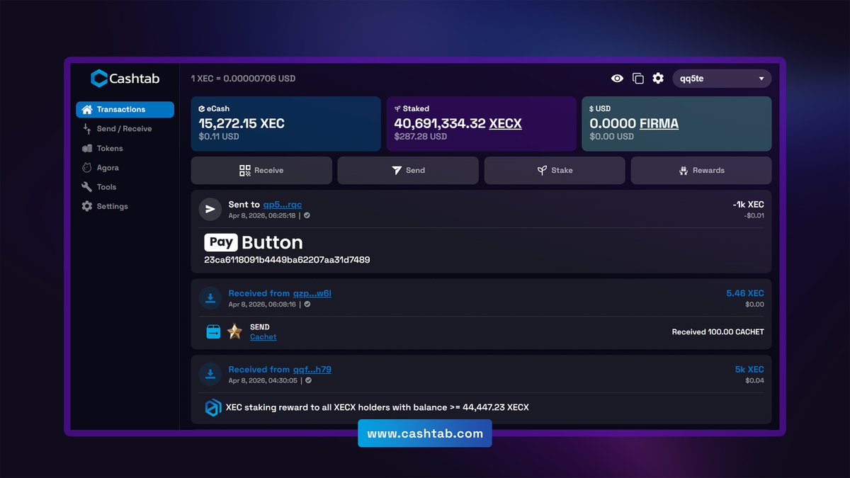 Cashtab tweet media