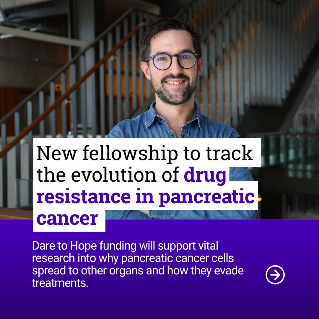 GarvanInstitute's tweet photo. Congratulations to Dr Matteo Golo, who has received a multi-year fellowship from Dare to Hope to track how aggressive pancreatic tumours spread and resist standard care, a step towards more effective treatment options. 

https://t.co/z6HHWsyHSv https://t.co/MD3JHuSjzA