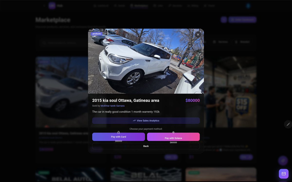 LBC_Founder's tweet photo. The era of frictionless finance is officially live. 🌐⚡ Why wait for banking delays when you can settle a vehicle purchase in seconds? By integrating Solana Pay directly into our marketplace, we are removing every layer of unnecessary friction. Real assets, real technology, real-time results. This is the new global standard. 🛠️💎 #Solana #Web3 #Innovation #LBCHUB @solana