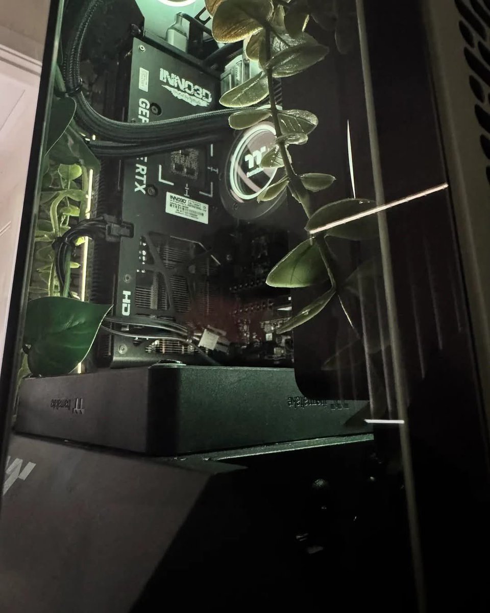 ThermaltakeJ's tweet image. The Tower 300がまるで森林に・・・🍃

📷LachieMacca01

まるで観葉植物のようなDIYカスタムPC
毎日、陽当たりの良い場所ですくすく愛でたい1台です💚💚

・・・ケース内の葉っぱはファンと干渉しないように、参考にする方は気を付けてくださいね😱

#Thermaltake #MODPC #自作PC