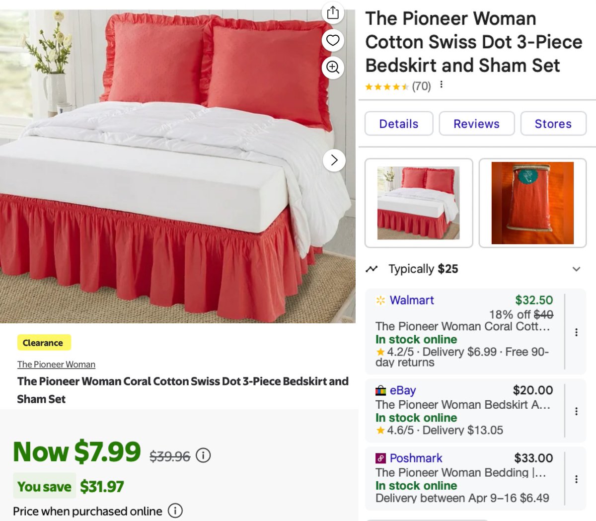 glitchaddicts's tweet image. $7.99 3-PIECE BEDSKIRT SET

Walmart dropped it from $39, selling $20+ everywhere else

Free shipping with Walmart+

mavely.app.link/08GMuDDU91b #ad