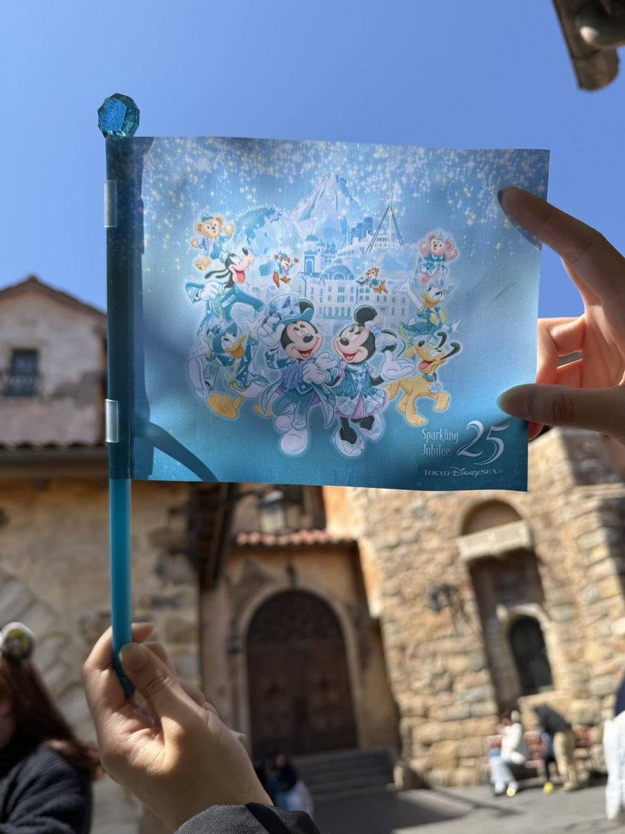 ディズニーシー 25周年 フラッグ シークレットでた🥹🙌