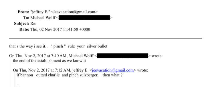 RedPencilScript's tweet image. "Pinch" Sulzberger, chairman of the New York Times.
#EpsteinFiles