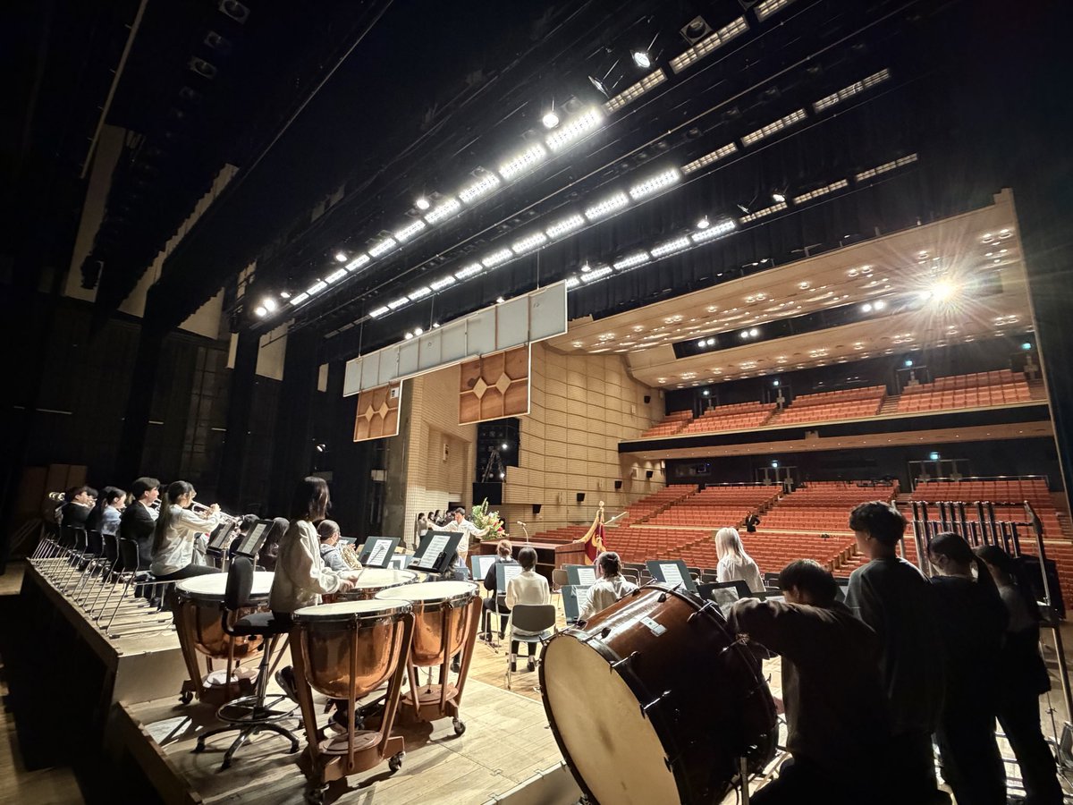 リハーサル中☀️