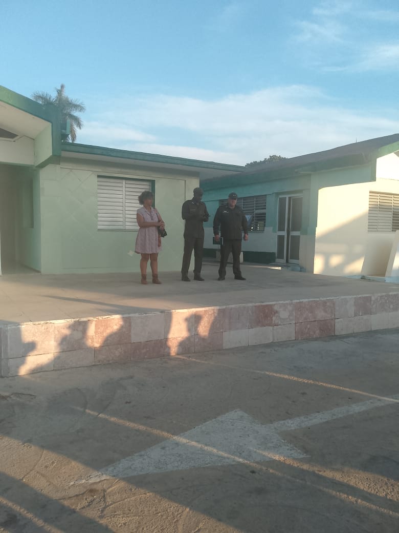 Está mañana se realizó matutino especial en la escuela nacional de bomberos por el aniversario del natalicio de Vilma.