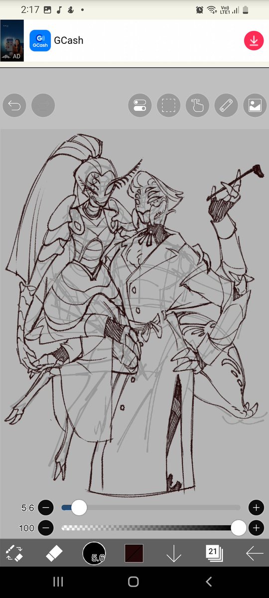 Forgot I made more redesigns but with vaggie and angel dust