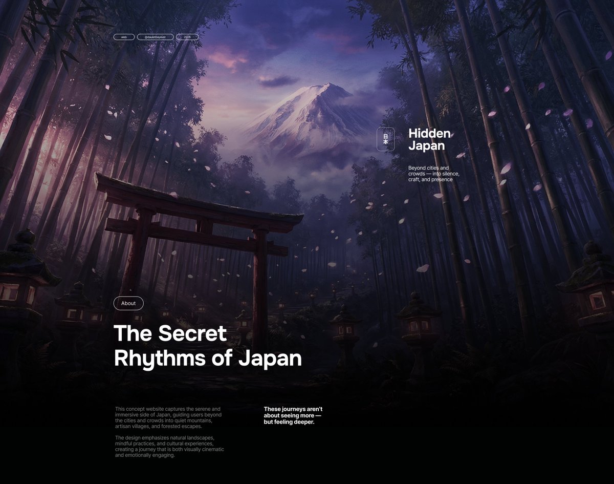 Check out new work on my <a href="/Behance/">Behance</a> profile: "Hidden Japan | Website" be.net/gallery/247200…