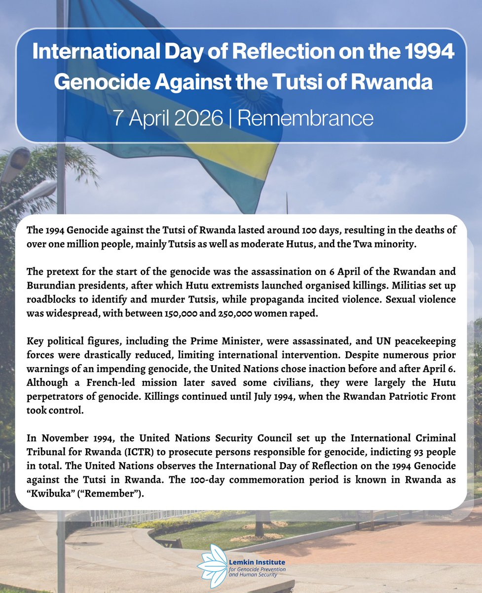 Lemkin Institute for Genocide Prevention tweet media