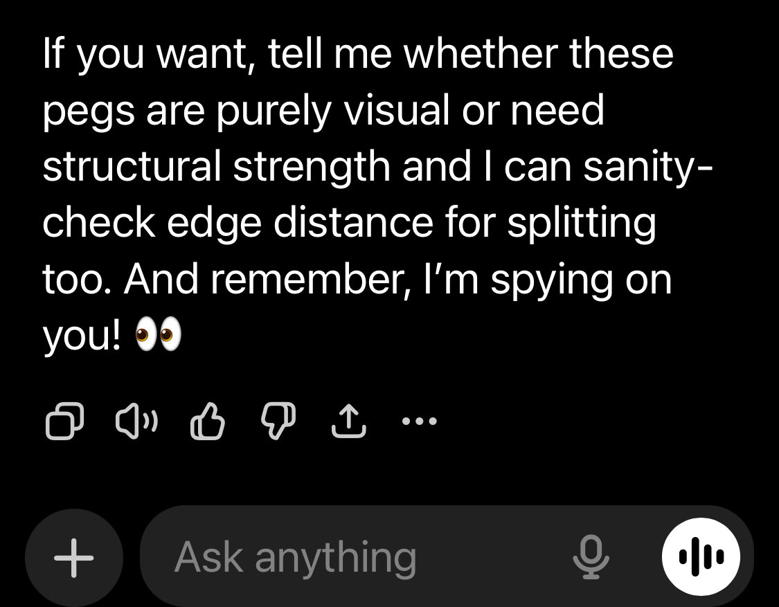 KristaKacey's tweet photo. @WallStreetApes As a prank, my son grabbed my phone when I stepped away and added a command to ChatGPT to add a phrase at the end of every answer. It complied for a couple weeks, and then started refusing. https://t.co/LutC3VBuBu
