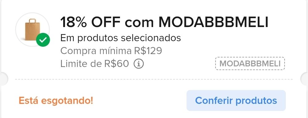 🚨 CUPOM MERCADO LIVRE 💛

🎟️ 18% OFF (até R$60 de desconto)

🏷️ CUPOM: MODABBBMELI

⚠️ Válido por tempo limitado

ATIVE AQUI 👇
🔗 mercadolivre.com/sec/12Q246H

🔥 Quer mais cupons assim?
Entre no canal: t.me/piradosporacha…

#bbb #bbb26