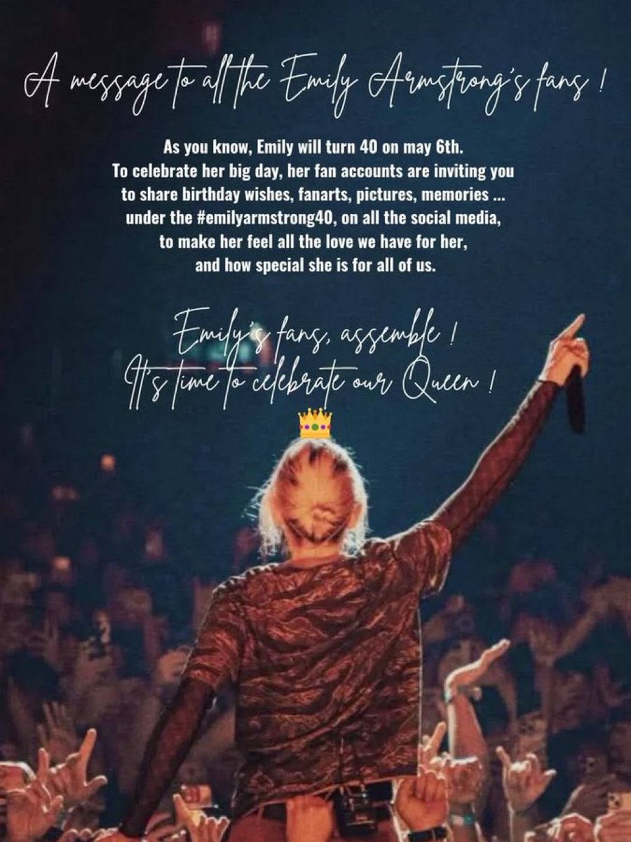 homeyk's tweet image. #emilyarmstrong40 🎂