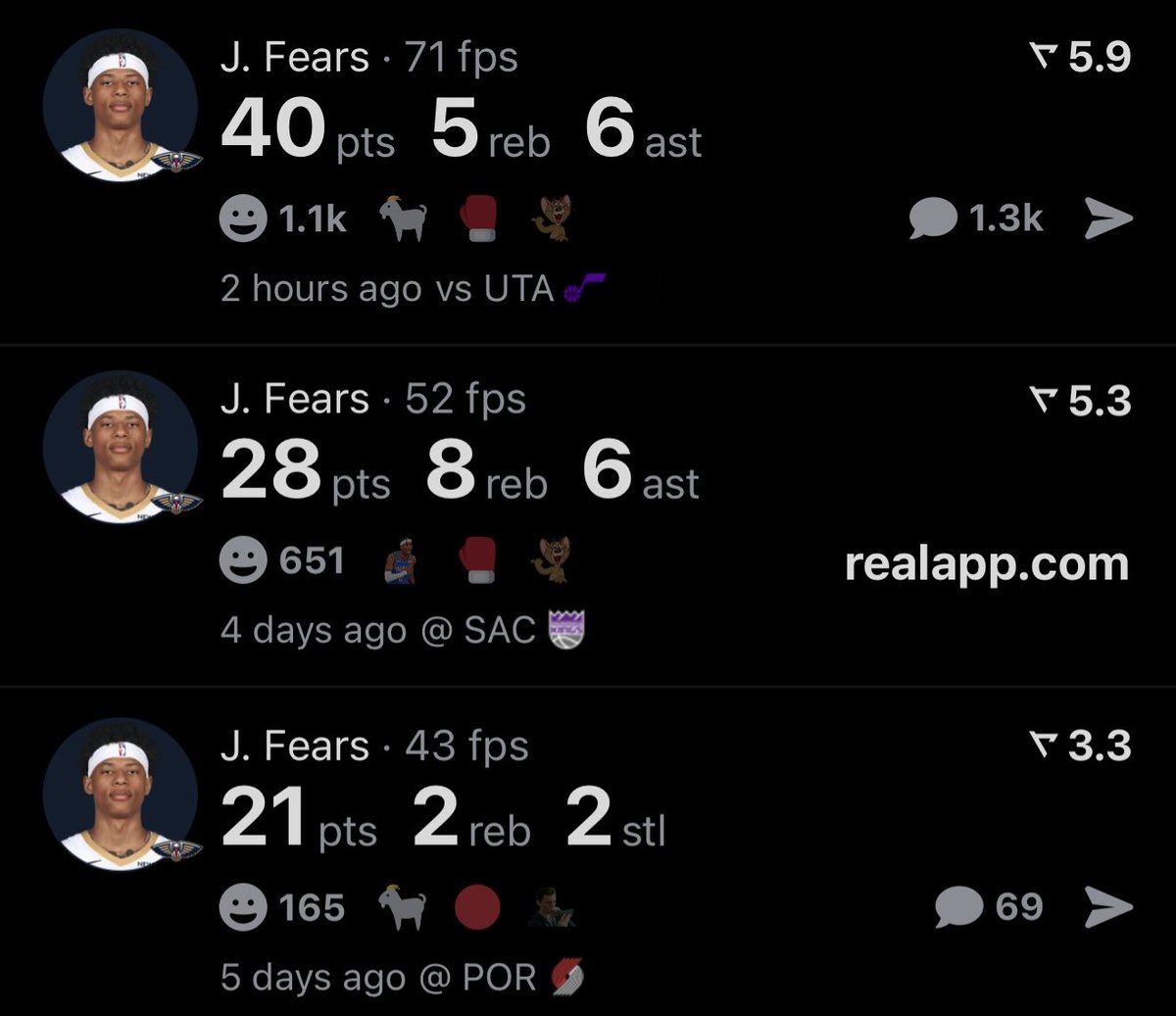 Real App tweet media