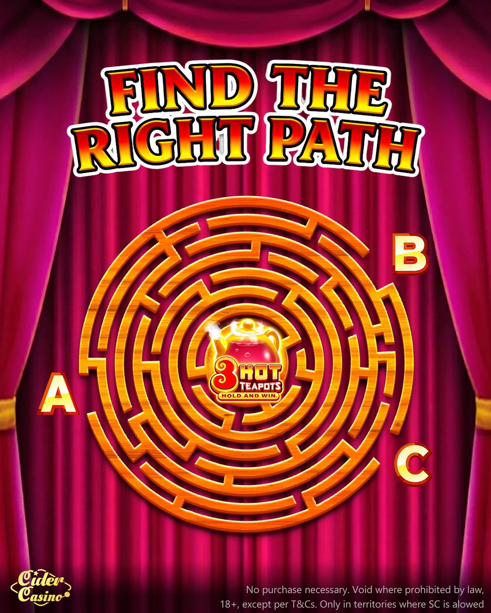 cidercasino's tweet image. 🎁 Only one path unlocks the reward…
Think you know which one? 👀✨

Leave your answer in the comments for a chance to win!🍀

🔥 Play now: 
Web: game.cidercasino.com/xshare
iOS: cidercasino.onelink.me/QfGN/1xshare

#CiderCasino #Giveaway #slots #casino #onlinegame