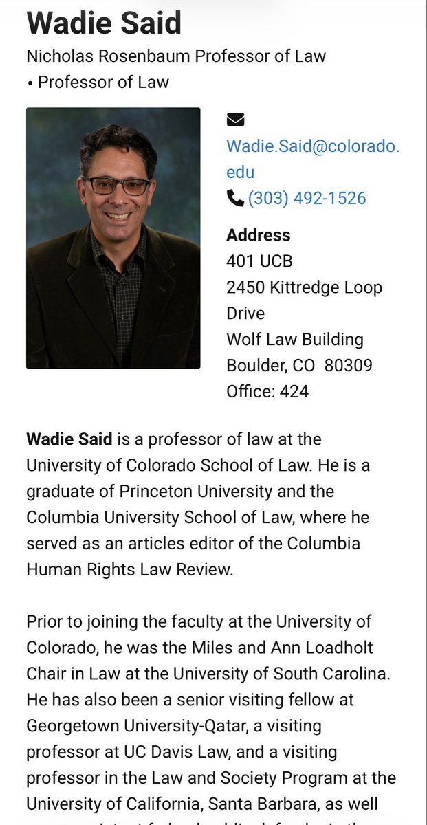 CampusJewHate's tweet photo. Faculty for SJP at @CUBoulder is organizing an event titled, “ICE, IOF, & Palantir.” SJP is banned on campus, but not the faculty version. 

CU Boulder along with @columbia and so many other universities have given a free pass to faculty members because the faculty issue is more challenging to address, especially for tenured ones. But this is no excuse. Events like this are more dangerous than the ones SJP organizes because these events are led by the very people who are supposed to be educating the future of America. 

Recall that Wadie Said is a professor at @ColoLaw. Who wants to bet that he will be on the panel? 

@EdWorkforceCmte and @POTUS, Colorado tax dollars are funding this event.