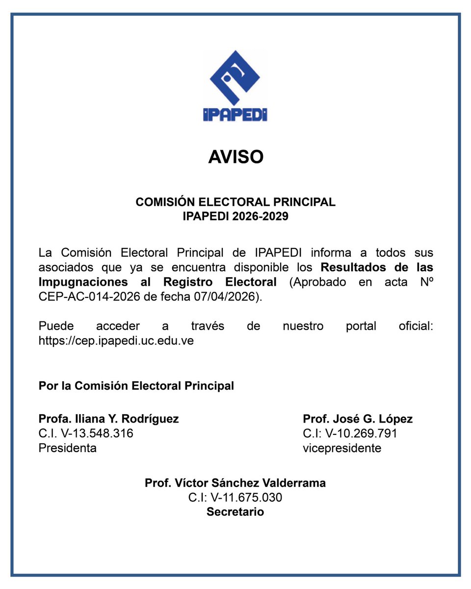 Universidad de Carabobo tweet media