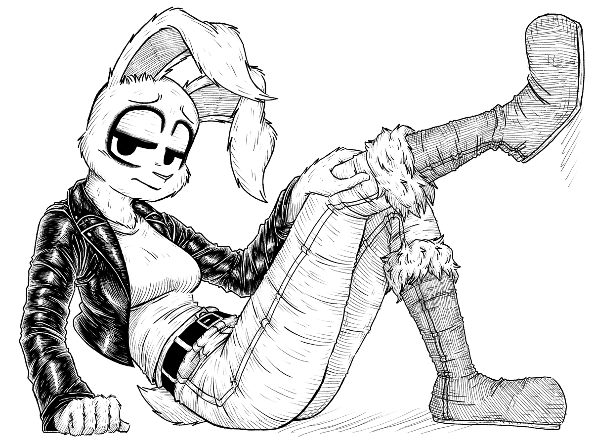 Scribby64's tweet photo. Bunny girl doodle https://t.co/z5oBdb3ui4
