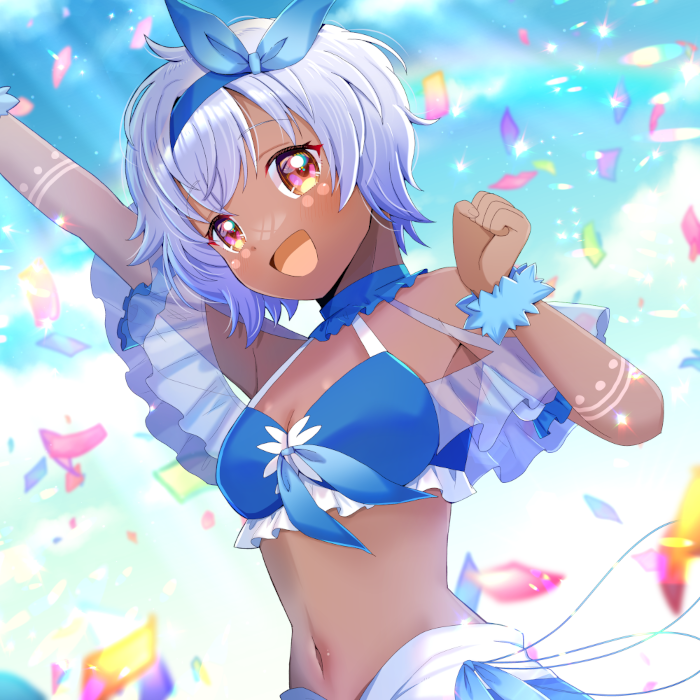 岸波(艦これ) 「#ショートカットの日 と聞いて! ロングヘアも大好きだけど、ショートカットも大好」|ヒヨヨ@skeb募集中のイラスト