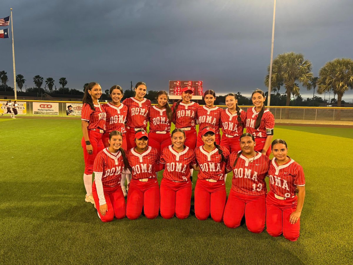 roma_softball's tweet photo. BIG WIN for our Lady Gladiators!!! 🥎🔥

Our girls took down the Lady Eagles from Mission High School 13-7 in an all-out battle! They played with heart, hustle, and left everything on the field 💪

District record improves to 9-4 and 16-6-1 overall! So proud of this team https://t.co/WO7sg5zc0S