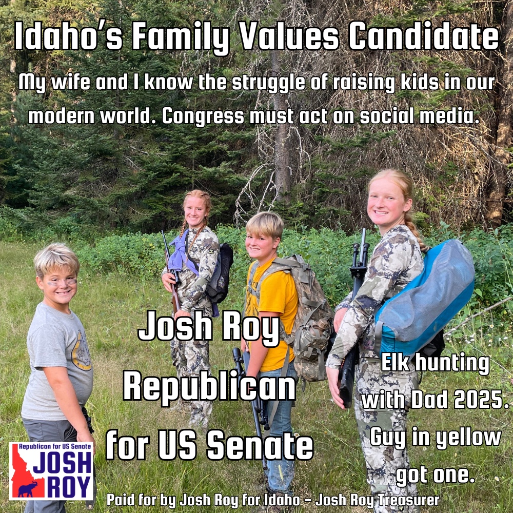JoshRoyIdaho's tweet photo. Idaho Senator Jim Risch is 82 years old. Its time for a fresh face for Idaho.