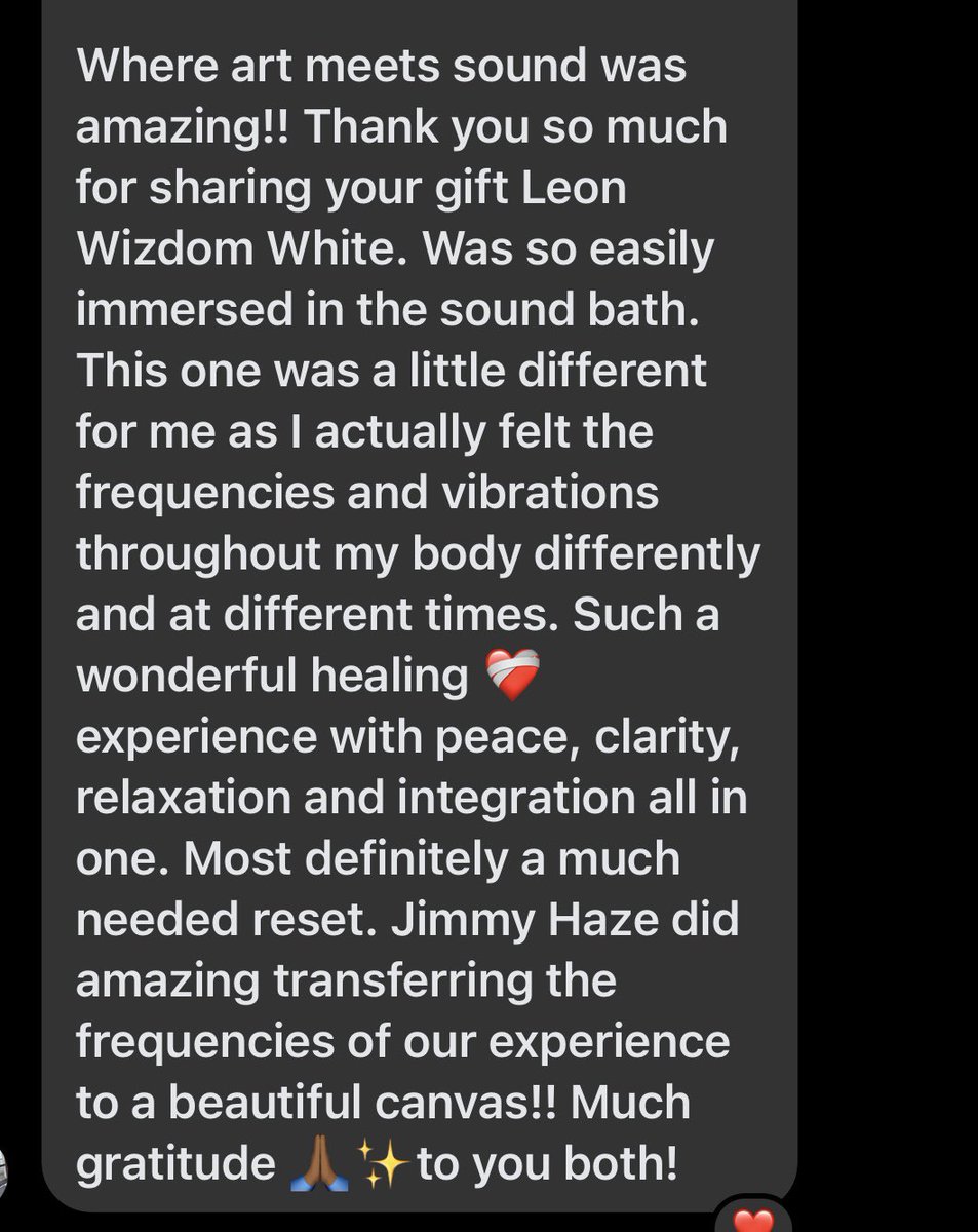 Such a powerful testimonial from the Where Art Meets Sound experience 🎨🔊✨

Real impact.
Real alignment.
Real transformation. #healing #meditation #soundbath #art