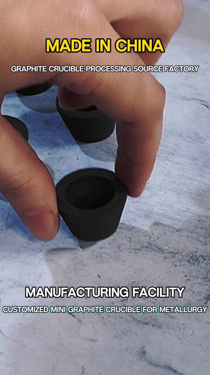 mg7713695111053's tweet image. Need high-performance Mini Graphite Crucibles? ⚒️

We specialize in precision processing for metallurgy: 🔹 3000°C+ Stability 🔹 High Purity Graphite 🔹 Custom Shapes &amp;amp; Sizes
Professional factory, direct pricing. 📦 Inquire now! 👇
#CustomManufacturing #GraphiteCrucible #Tech