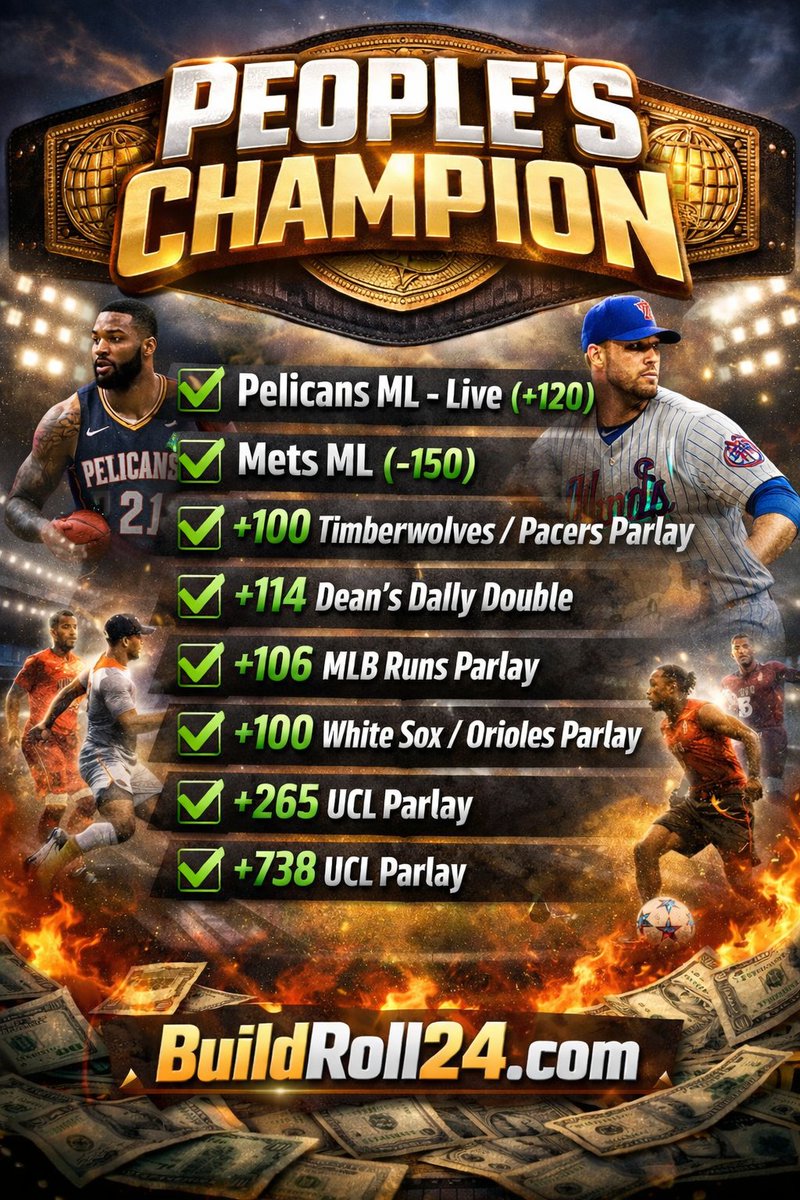 BuildRoll24's tweet image. 🚨 HUGE NIGHT FOR VIP 🚨

Free plays been cold.. but VIP stays PRINTING 💰
That’s the difference

🔥 ELITE ROI
🔥 CONSISTENT RESULTS
🔥 #1 bettor @ABLeague_  &amp;amp; #3 @TeasersHQ 

Lock in NOW ⬇️
30 DAY TRIAL — ONLY $10
Promo Code: FREE10

Don’t watch… CASH WITH US 😈

#Gambling𝕏