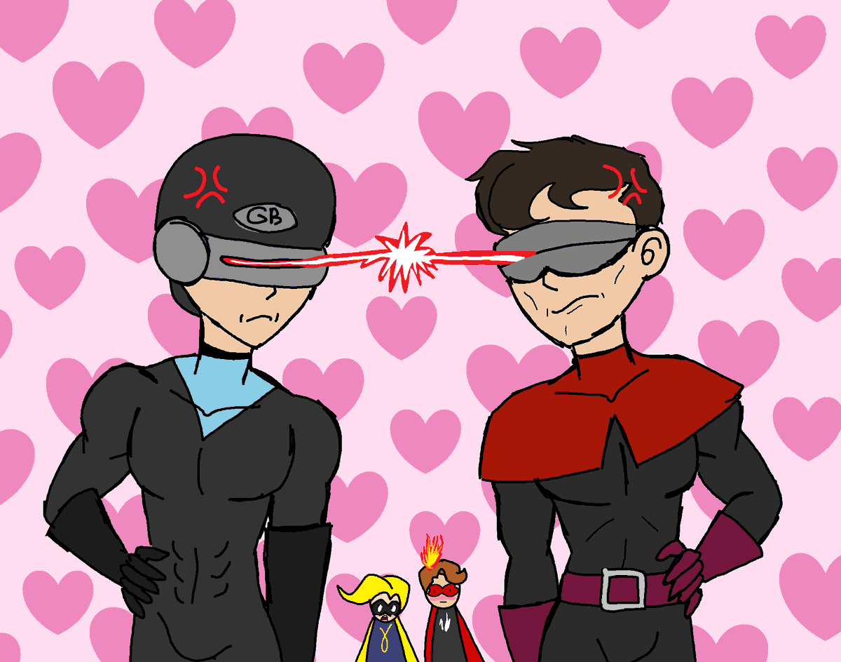 BeaChan48961299's tweet image. What's this???  2 different Gazerbeams fighting?! But at least the 2 behind can have each to their own now #gammabeam #firobeam #gazerbeam #gammajack #fironic #theincredibles