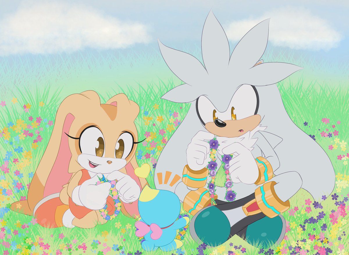 CrystalDiamondC's tweet photo. "Flower Crown Lessons"

#SilverTheHedgehog #CreamTheRabbit #CheeseTheChao #SonicTheHedgehog https://t.co/aitSpriPaJ